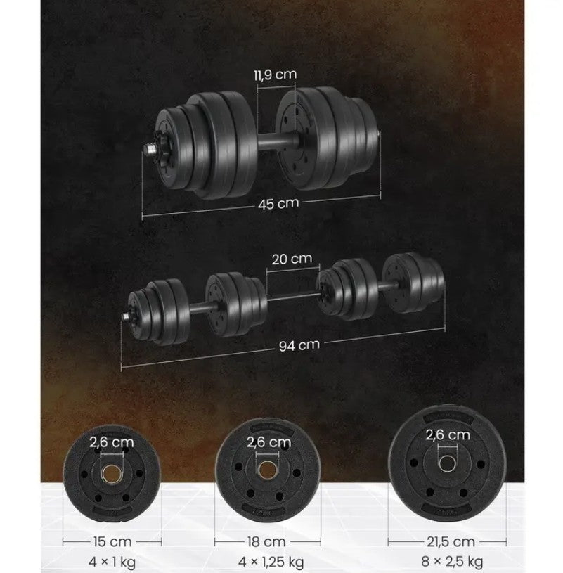 2-in-1 halter bodybuilding kit.(30kg)