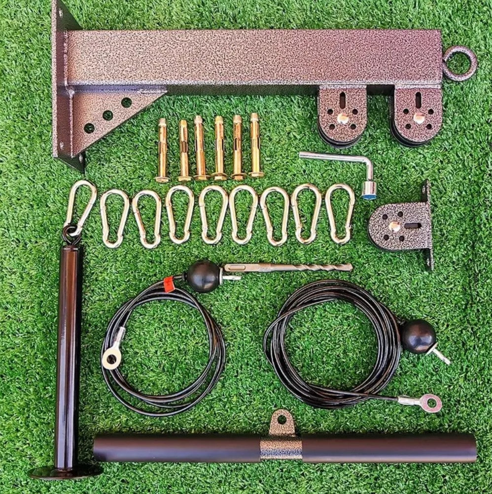 Fitness muurbevestigde trekdraaistelsysteem