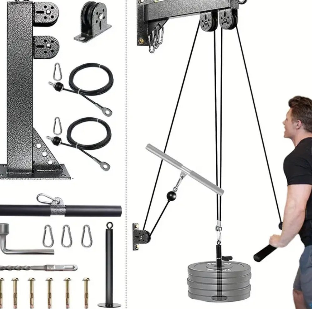 Fitness muurbevestigde trekdraaistelsysteem